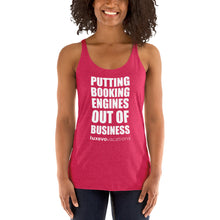 Load image into Gallery viewer, Women's Booking Engines Racerback Tank - Limited