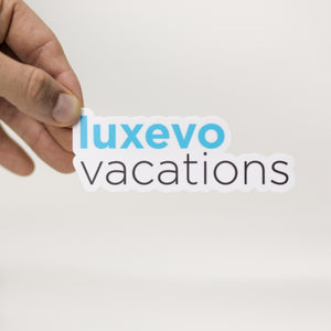 Luxevo Vacations Logo Sticker (6 Pack)