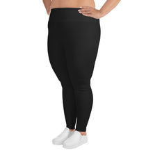 Load image into Gallery viewer, Black Luxevo Vacations Leggings (Plus Size)