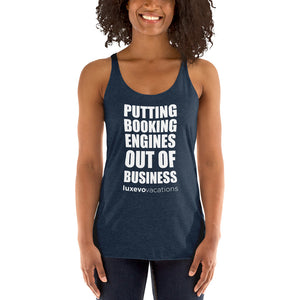 Women's Booking Engines Racerback Tank - Limited