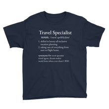 Load image into Gallery viewer, Travel Specialist Youth T-Shirt